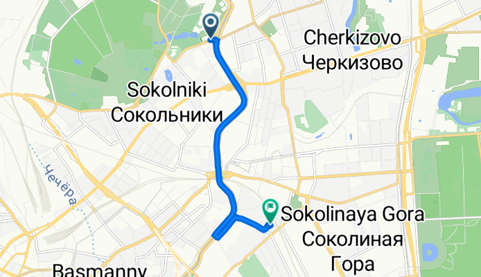 улица Олений Вал, 7А, Москва до Гольяновская улица, 7А к4, Москва