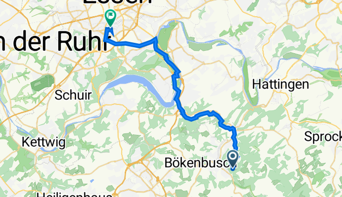 Am Bertram 6, Velbert nach Rüttenscheider Platz 3, Essen