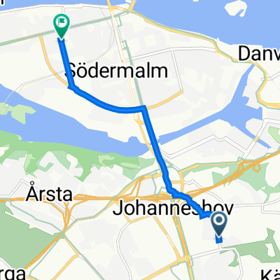 Garagevägen 17, Johanneshov to Rosenlundsgatan 7, Stockholm