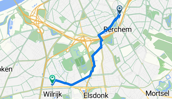 Borsbeeksebrug 36, Antwerp to Laarstraat 2, Antwerp