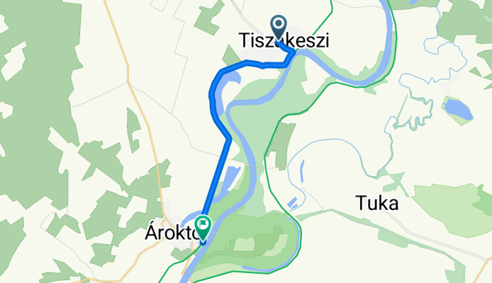 Községháza utca 31., Tiszakeszi to Ároktő