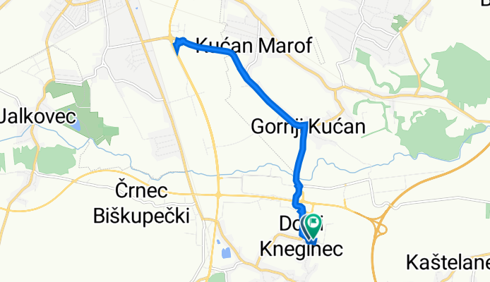 Zavrtna ulica 12, Donji Kneginec to Zavrtna ulica 29, Donji Kneginec