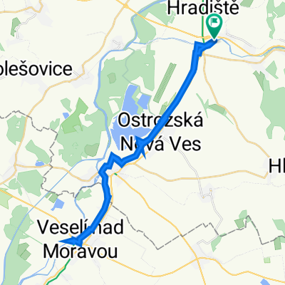 Na Řádku, Kunovice do Na Řádku, Kunovice