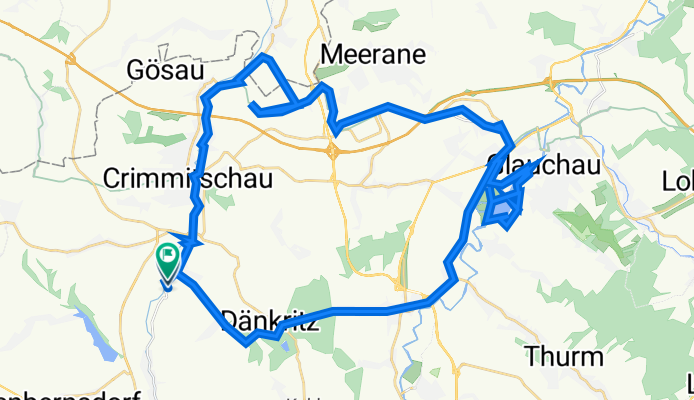 Hauptstraße 147, Neukirchen/Pleiße nach Hauptstraße 141, Neukirchen/Pleiße