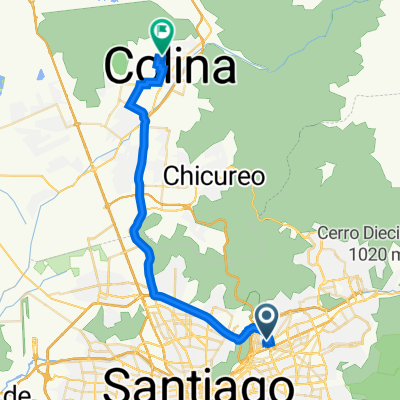 De Avenida Vitacura 4111 a El Quillay 1142, Colina