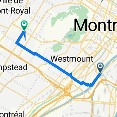 Av Atwater, Montréal à 6230 Ch de la Côte-des-Neiges, Montréal
