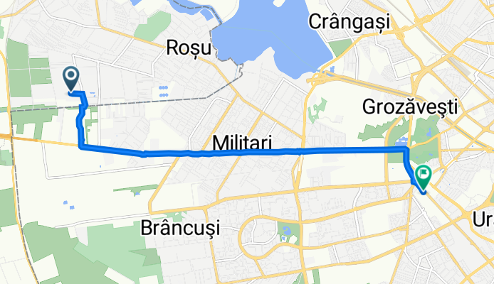Strada Tineretului 29 to Strada Sergent Nuțu Ion 44, București