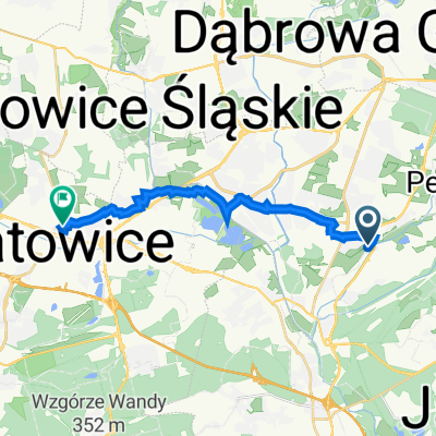 Generała Leopolda Okulickiego 5, Sosnowiec do Olimpijska 35, Katowice
