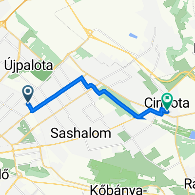 Körvasút sor 53., Budapest to Batthyány Ilona utca 12., Budapest