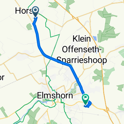 Buchenweg 22, Horst nach Otto-Hahn-Straße 4, Elmshorn