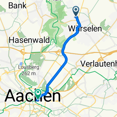 Gracht 27, Würselen nach Adalbertstraße 25A, Aachen