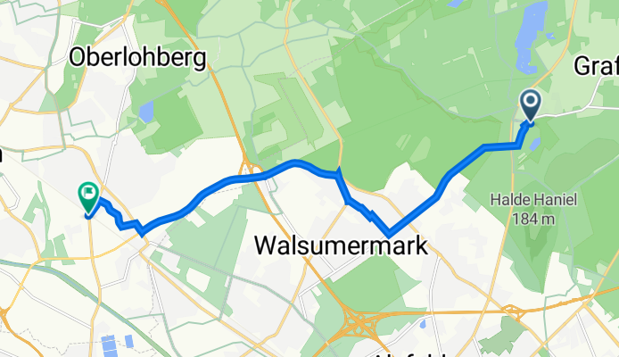 Zur Grafenmühle 146, Bottrop nach Holtener Straße 94, Dinslaken