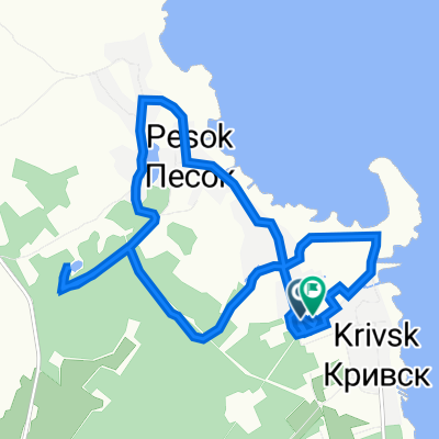 Кривск улица, 2 кЛ, Печорский район до Кривск улица, 1/1, Печорский район