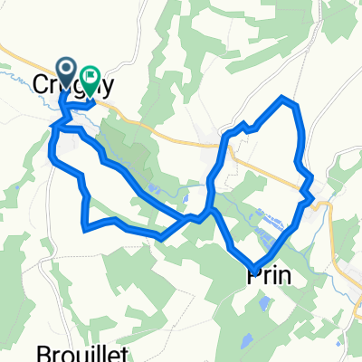 13 bis Rue Clemenceau, Crugny à 36 Rue des Quatre Vents, Crugny