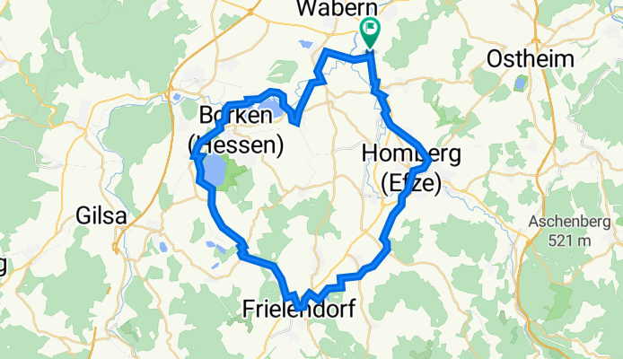 Schwalmstraße 7B, Wabern nach Schwalmstraße 10, Wabern