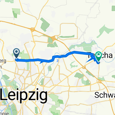Borkumer Weg 4A, Leipzig nach Klebendorfer Straße 1, Taucha
