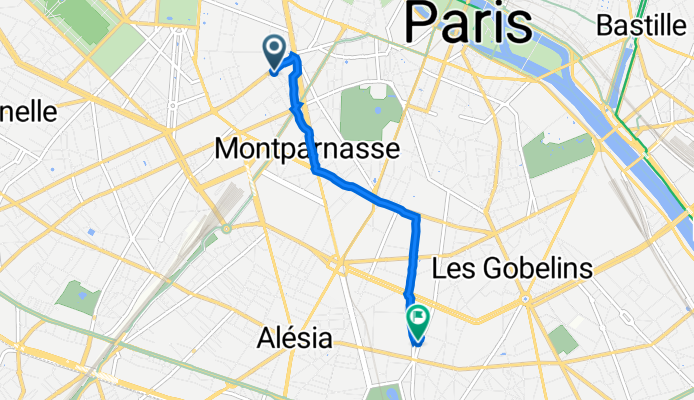 4 Rue St-Placide, Paris à 124 Rue de la Glacière, Paris