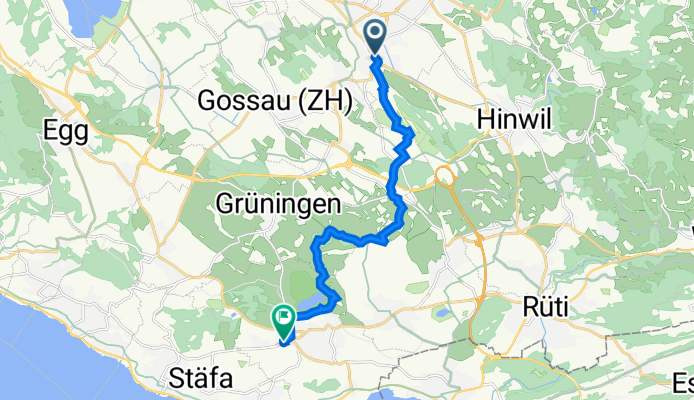 Rapperswilerstrasse 22, Wetzikon ZH nach Lüeholzstrasse 2E, Hombrechtikon