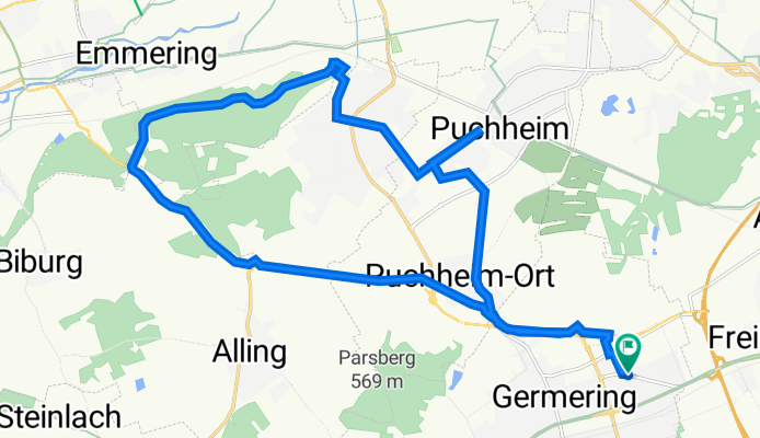 Narzissenstraße 3, Germering nach Narzissenstraße 1, Germering