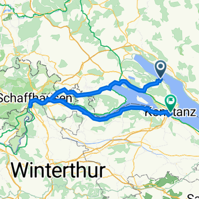 47.751° N 9.138° W nach Bahnhofplatz 43, Konstanz