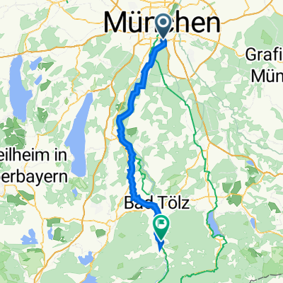 1. Etappe / München - Lenggries
