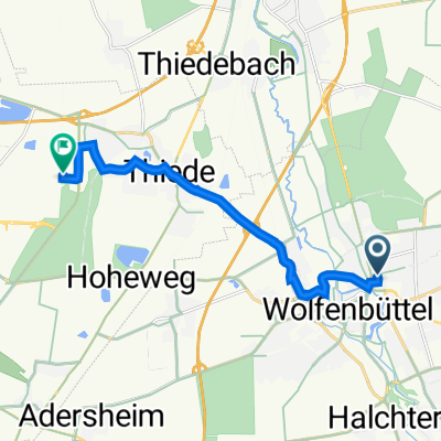 Campestraße 7/4, Wolfenbüttel nach Straße ohne Straßennamen, Salzgitter