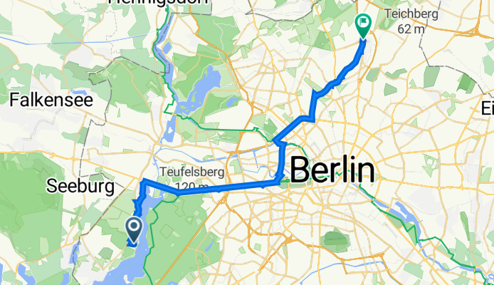 Hochwaldsteig 22, Berlin to Hauptstraße 48, Berlin
