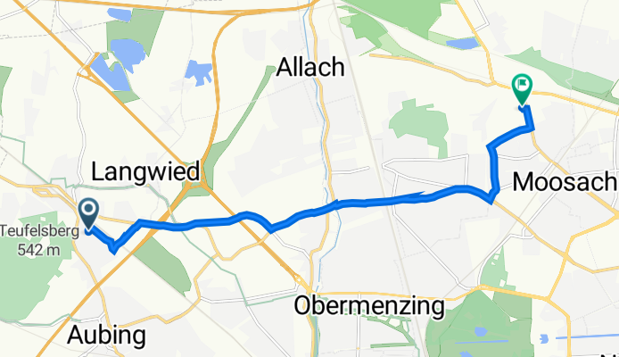 Am Loferfeld 30, München nach Dachauer Straße 531, München