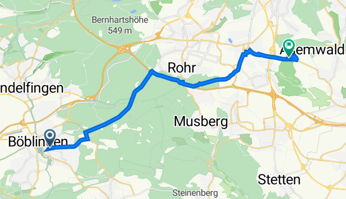 Route to Kelley Barracks 3304, Stuttgart