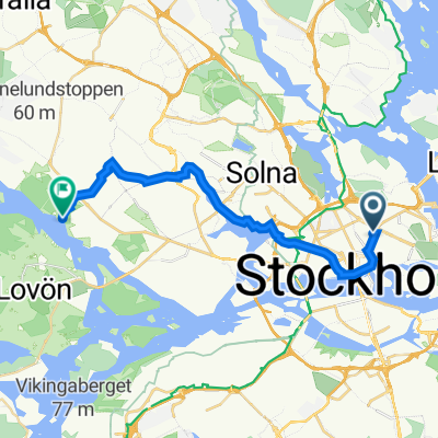 Östermalmsgatan 48, Stockholm to Kanaans väg 57, Bromma