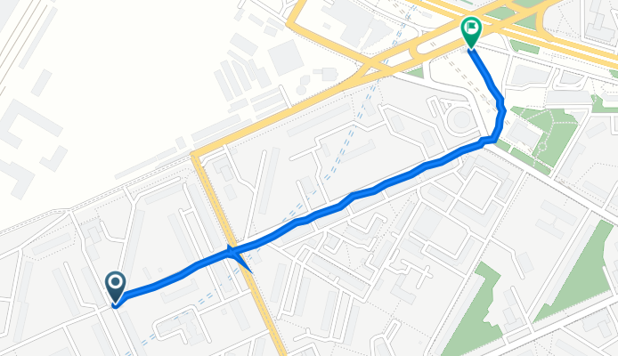 От улица Федора Полетаева 2 корпус 5 строение 1, Москва до Окская, Москва