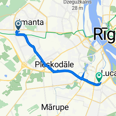 Jūrmalas gatve 96, Riga to Daudzeses iela 16, Riga