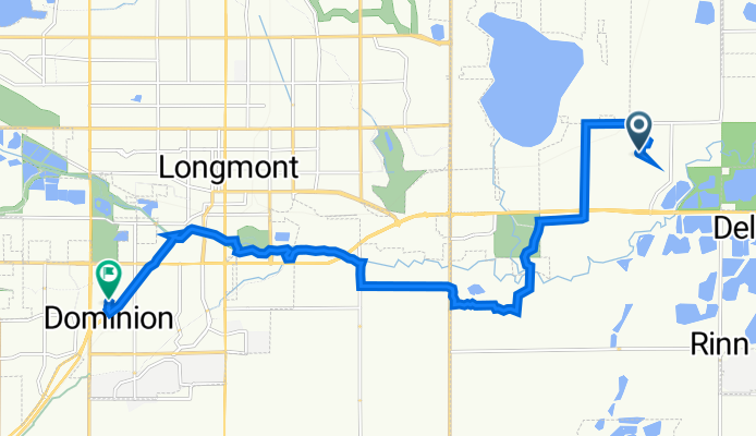 11655 Victor Dr, Longmont to 1240 S Hover St, Longmont