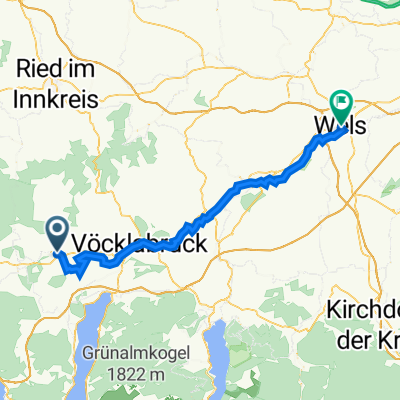 Etappe Römerradweg: Vöcklabruck - Wels