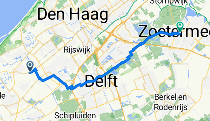 Wateringseweg 79, Poeldijk naar Europaweg 45, Zoetermeer