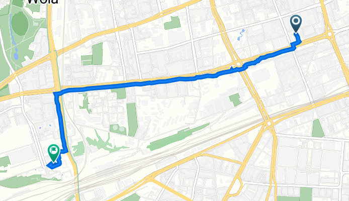 Prosta 18, Warsaw to Juliana Konstantego Ordona 1, Warsaw