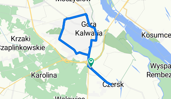 Czerska 2B, Góra Kalwaria do Batalionu Zośka 15, Góra Kalwaria