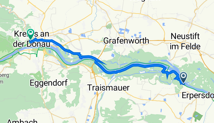 Sonnenweg 1, Zwentendorf an der Donau to Sparkassengasse 6, Krems an der Donau