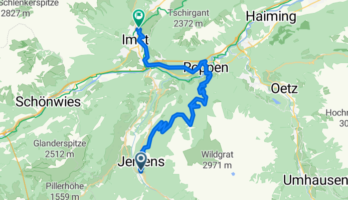 Jerzens -Leiner Alm - Roppen - Imst