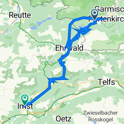 Waxensteinstraße 14, Grainau to Kramergasse 7, Gemeinde Imst