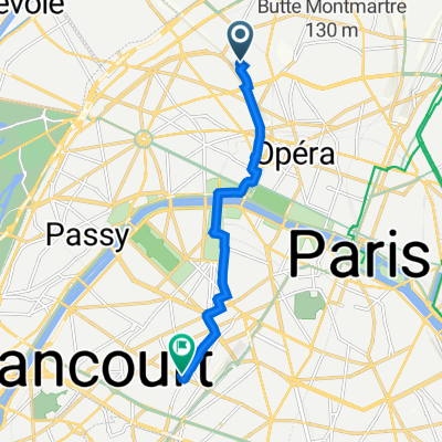 56 Rue des Batignolles, Paris à 15 Rue de Vouillé, Paris