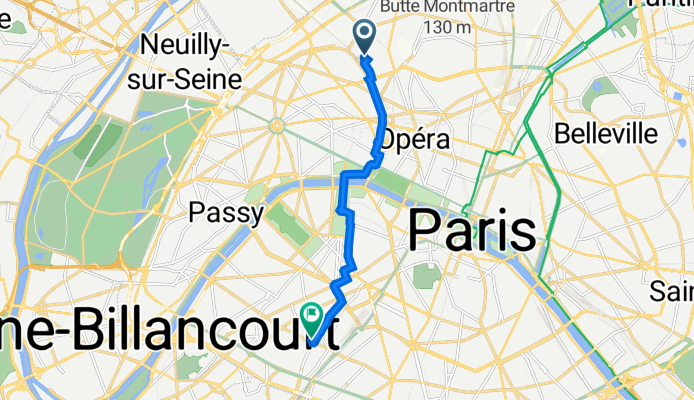 56 Rue des Batignolles, Paris à 15 Rue de Vouillé, Paris