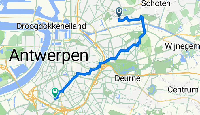 Sterrestraat 1, Schoten naar Lokkaardstraat 35, Antwerpen
