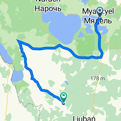 Красноармейская улица, Мядель до Куренец - Любань - Шеметово, Ижский