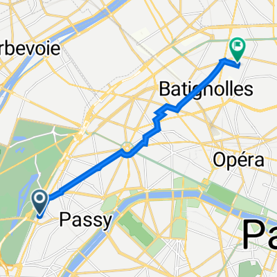 24 Boulevard Suchet, Paris à 18 Rue du Square Carpeaux, Paris