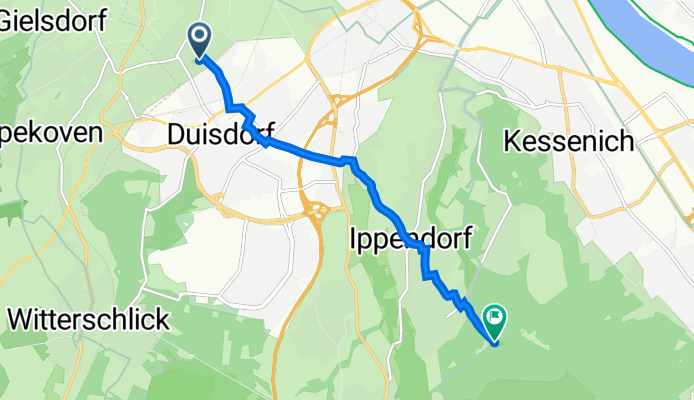 Ferdinand-Porsche-Straße 20A, Bonn nach An der Waldau 50, Bonn