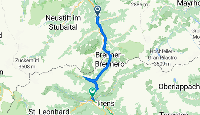 Matrei am Brenner 54, Matrei am Brenner to Via Marconi 19, Vipiteno