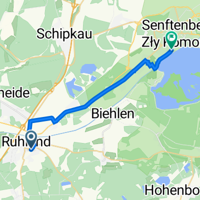 Ruhland nach Senftenberg