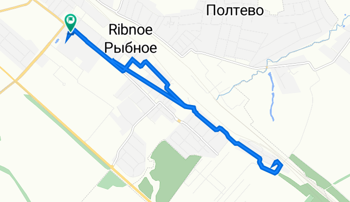 От улица Большая 4-а, Рыбное до улица Большая 4-а, Рыбное