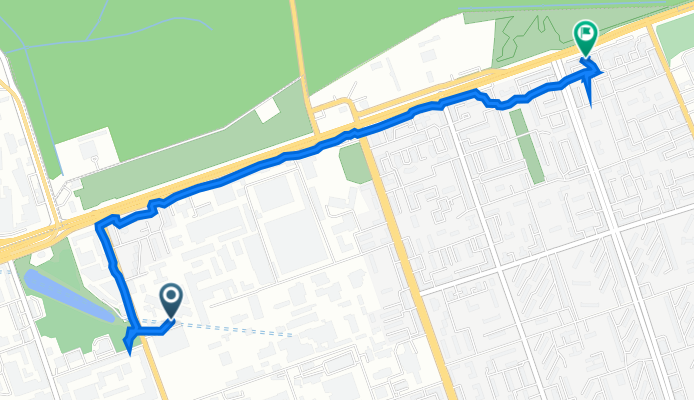 От улица Плеханова 9 строение 24, Москва до шоссе Энтузиастов 76/1, Москва